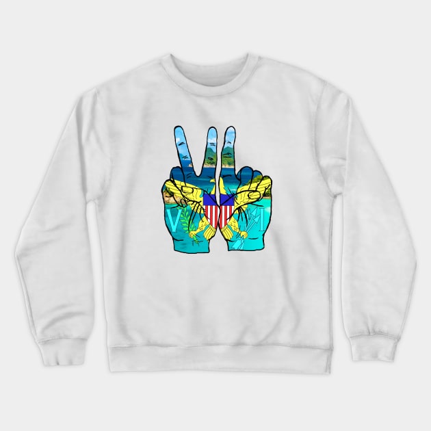 VI hands Crewneck Sweatshirt by colleendavis72